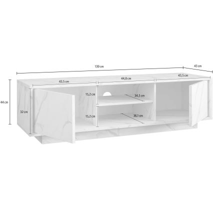 IDEA TV Stand, White