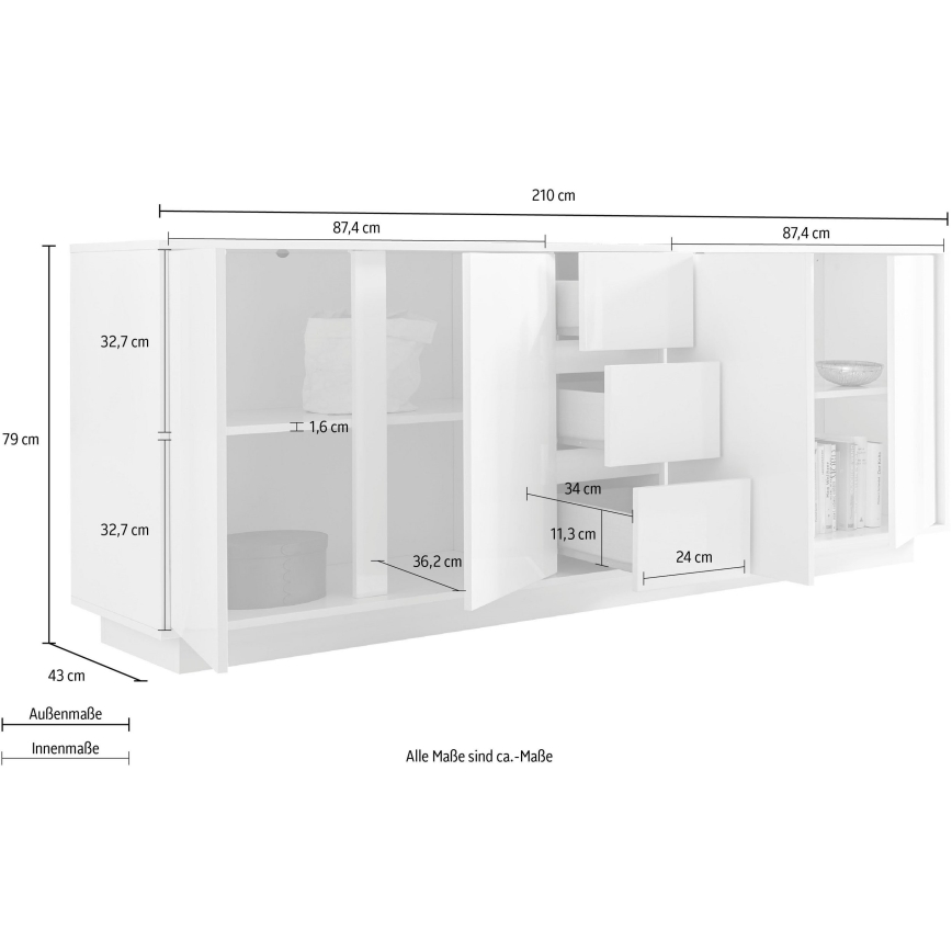 IDEA White Chest of Drawers