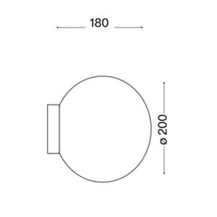 Ideal Lux 59815 - LED RGBW Dimmable Wall Light MAPA 1xE27/12W/230V 2700-6500K