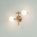 Ideal Lux - ATLAS LED Wall Light 2xG9/3W/230V Gold