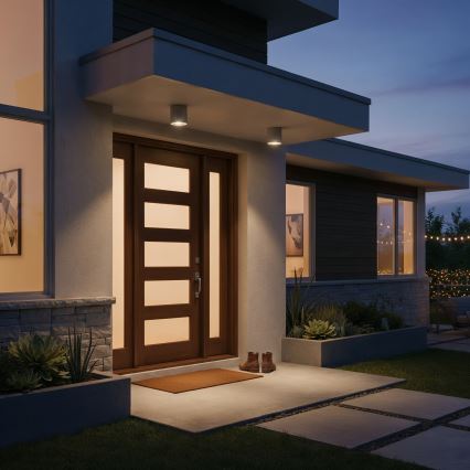 Ideal Lux - Bathroom spotlight GUN 1xGU10/28W/230V IP55 brown