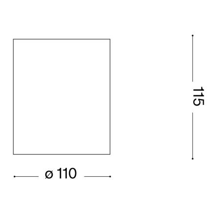 Ideal Lux - Bathroom spotlight GUN 1xGU10/28W/230V IP55 brown