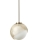 Ideal Lux - BLOOM cable pendant light 1xE27/42W/230V dia. 22 cm Gold/Smoked Beige