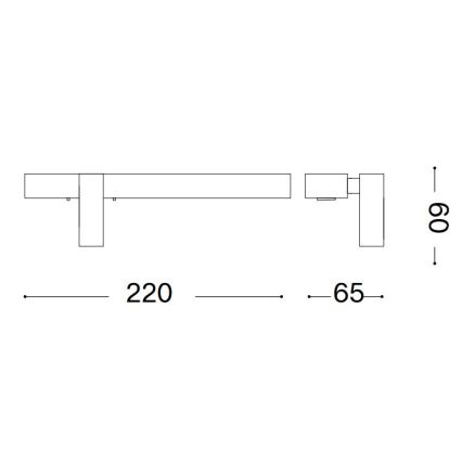 Ideal Lux - BONNE LED Wall Light, 6.5W/230V, CRI 90, Matte Chrome