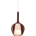 Ideal Lux - Cable-hung pendant KALIQUE 1xE27/42W/230V Ø 18 cm smoked copper