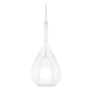 Ideal Lux - Cable pendant light KALIQUE 1xE27/42W/230V Ø 18 cm clear
