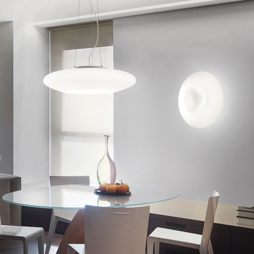 Ideal Lux - Cable-suspended chandelier GLORY 5xE27/60W/230V Ø 60 cm White