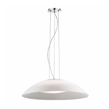 Ideal Lux - Cable-suspended chandelier LENA 3xE27/60W/230V Ø 64 cm white