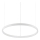 Ideal Lux - cable-suspended LED pendant ORACLE SLIM LED/29W/230V 4000K CRI 90 Ø 50 cm white