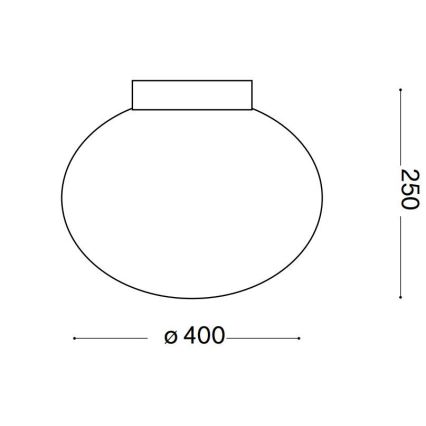 Ideal Lux - Ceiling light CANDY 1xE27/42W/230V d. 40 cm white
