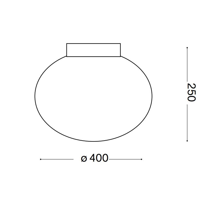 Ideal Lux - Ceiling light CANDY 1xE27/42W/230V d. 40 cm white