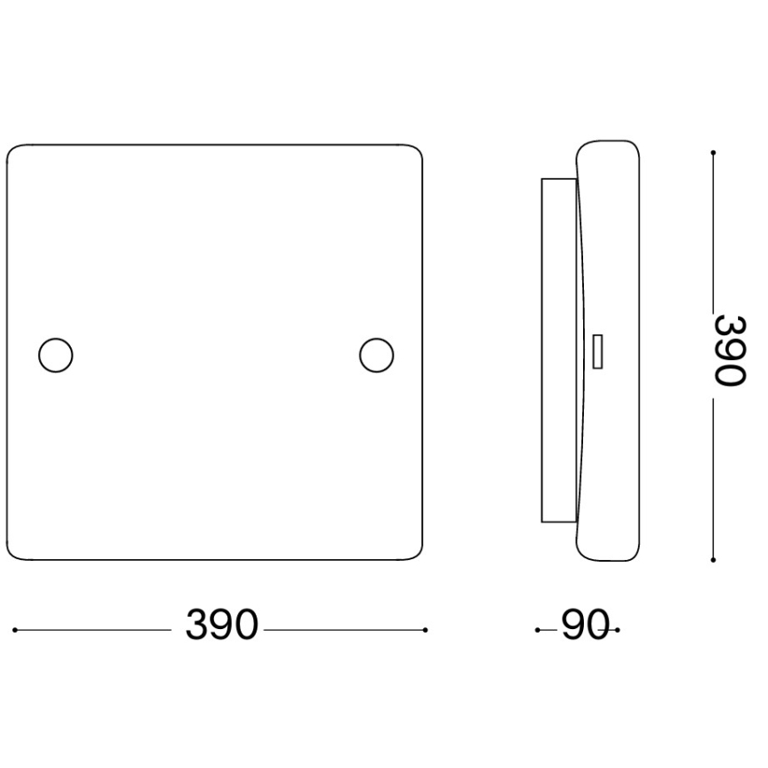 Ideal Lux - Ceiling light CELINE 3xE27/60W/230V 39x39 white