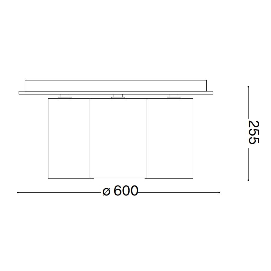 Ideal Lux - Ceiling light DAISY 6xE27/52W/230V d. 60 cm gold/white