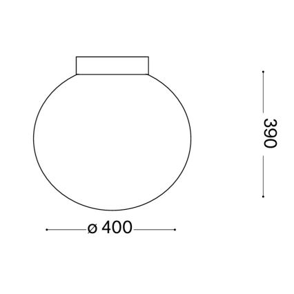 Ideal Lux - Ceiling light MAPA 1xE27/60W/230V 400 mm