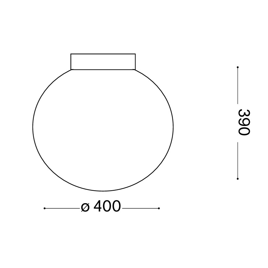 Ideal Lux - Ceiling light MAPA 1xE27/60W/230V 400 mm