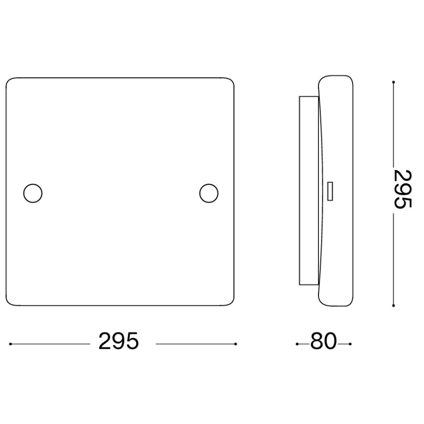 Ideal Lux - CELINE ceiling light 2xE27/60W/230V 29.5x29.5 white