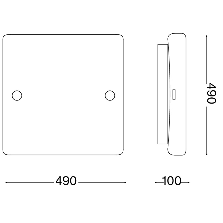 Ideal Lux - CELINE Ceiling Light 4xE27/60W/230V 49x49 White