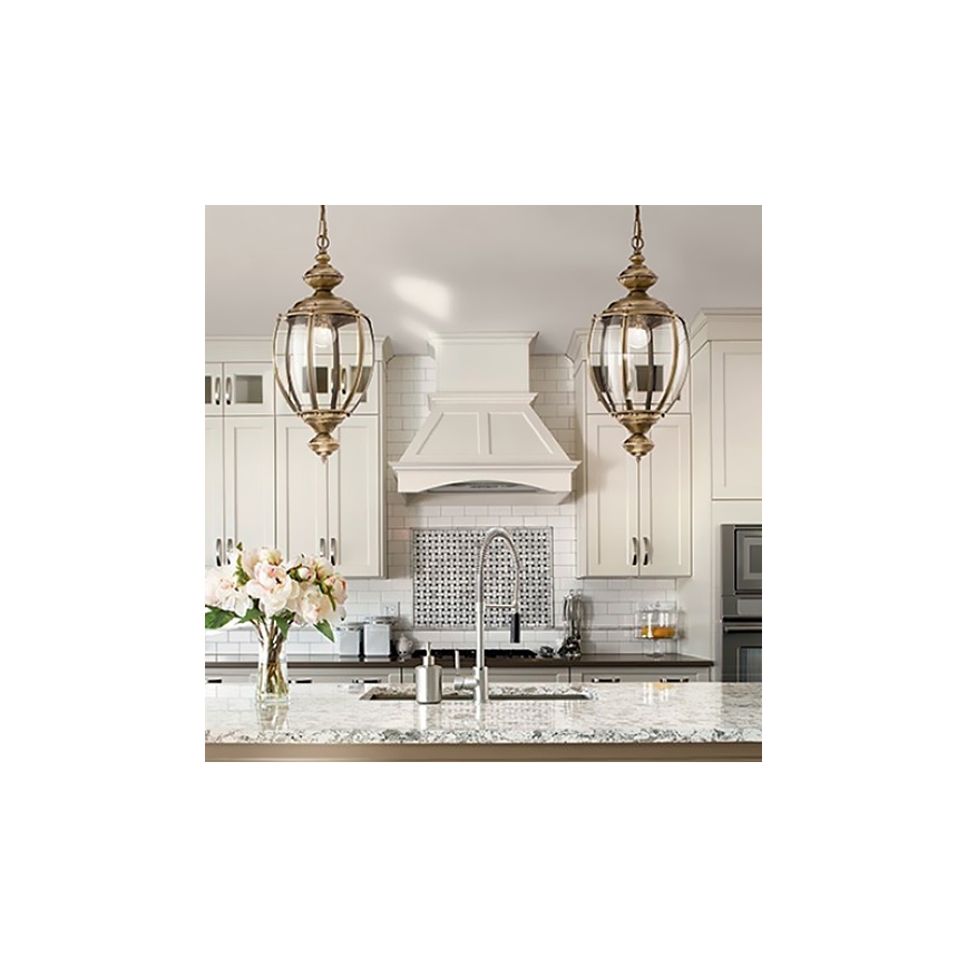 Ideal Lux - Chain-hung chandelier 1xE27/60W/230V Ø25 cm bronze