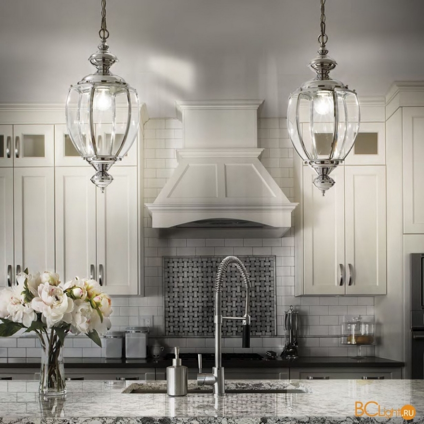 Ideal Lux - Chandelier on a chain 1xE27/60W/230V shiny chrome