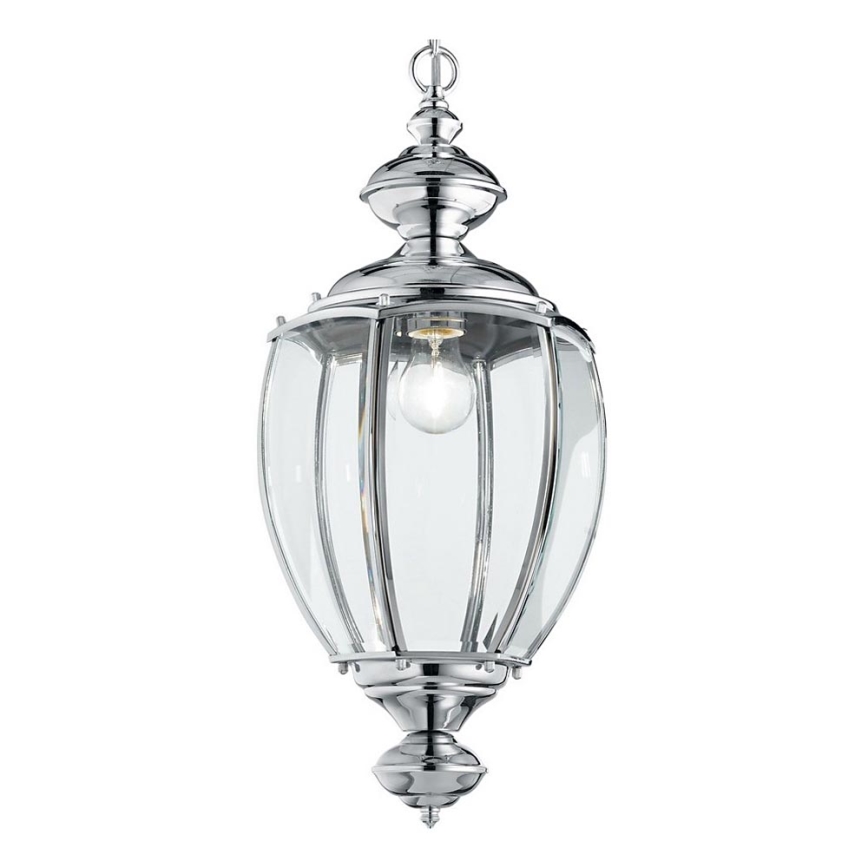 Ideal Lux - Chandelier on a chain 1xE27/60W/230V shiny chrome