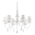 Ideal Lux - Chandelier on a chain BLANCHE 6xE14/40W/230V d. 75 cm white