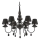 Ideal Lux - Chandelier on a chain BLANCHE 6xE14/4W/230V d. 75 cm black