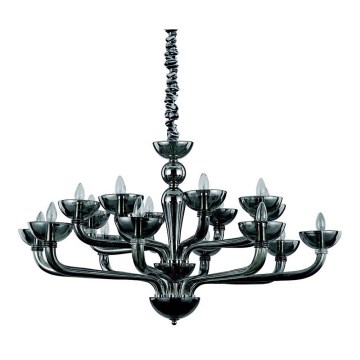 Ideal Lux - Chandelier on a chain CASANOVA 16xE14/40W/230V d. 120 cm grey