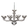 Ideal Lux - Chandelier on a chain CASANOVA 8xE14/40W/230V d. 88 cm grey