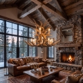 Ideal Lux – Chandelier on a chain CHALET 12×E14/40W/230V antlers
