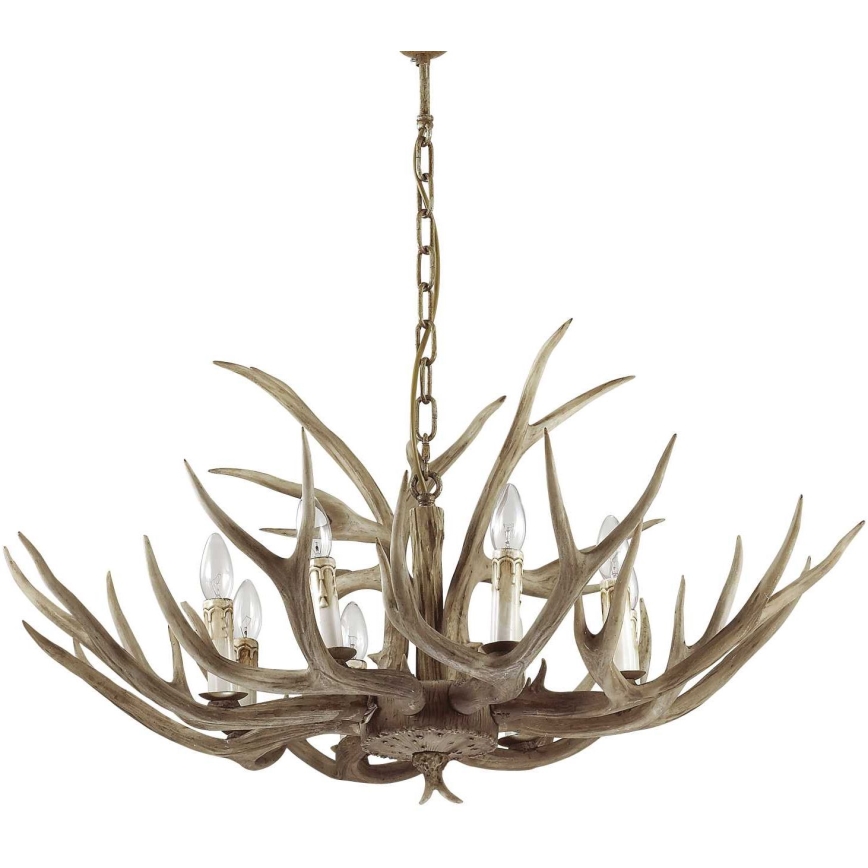 Ideal Lux - Chandelier on a chain CHALET 8xE14/40W/230V antlers
