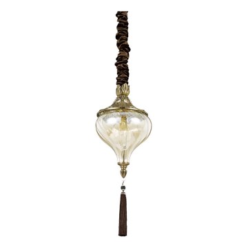 Ideal Lux - Chandelier on a chain HAREM 1xE27/42W/230V d. 16,5 cm brass