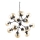 Ideal Lux - Chandelier on a chain KEPLER 18xE27/42W/230V d. 69 cm black/smoky