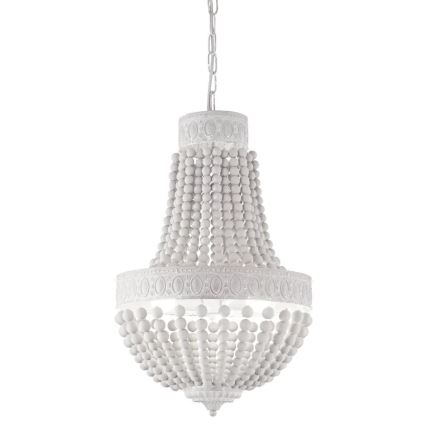 Ideal Lux - Chandelier on a chain MONET 6xE14/40W/230V d. 50 cm hemp/white