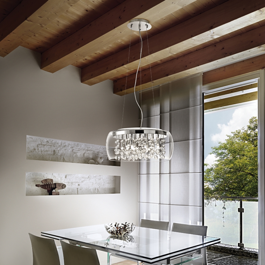 Ideal Lux - Chandelier on a string 8xG9/40W/230V