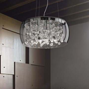 Ideal Lux - Chandelier on a string AUDI 5xG9/40W/230V smoky