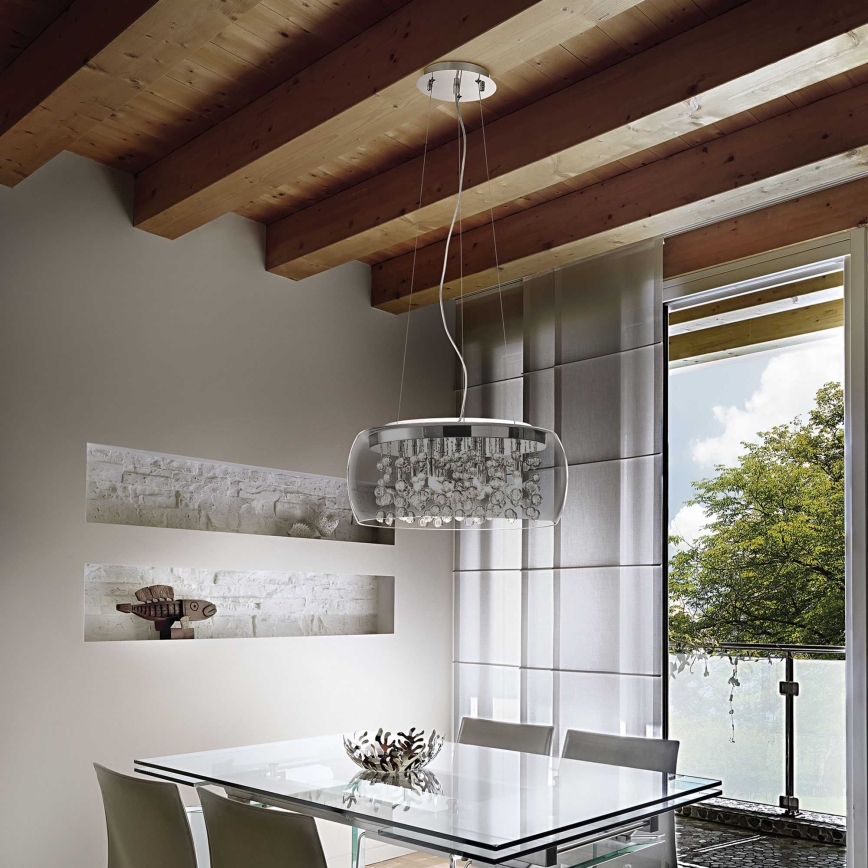 Ideal Lux - Chandelier on a string AUDI 5xG9/40W/230V smoky