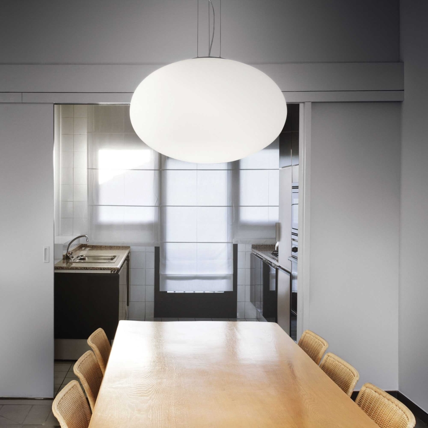 Ideal Lux - Chandelier on a string CANDY 1xE27/42W/230V d. 40 cm white