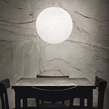 Ideal Lux - Chandelier on a string CARTA 1xE27/25W/230V d. 30 cm white