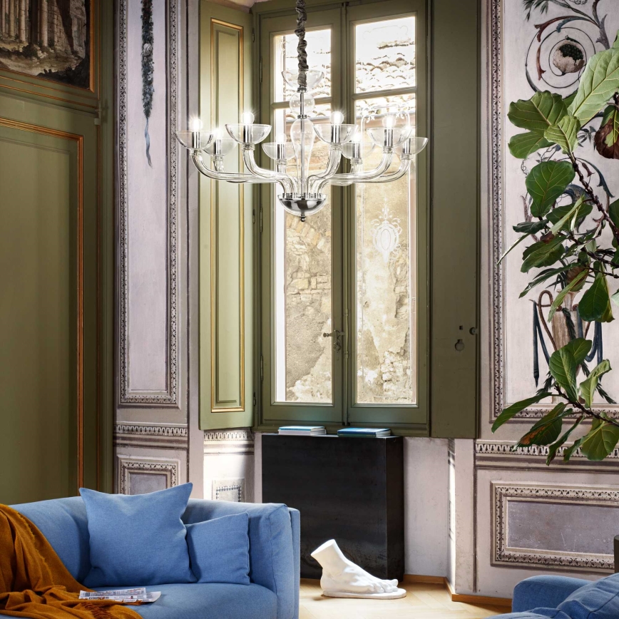 Ideal Lux – Chandelier on a string CASANOVA 8×E14/40W/230V