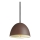 Ideal Lux - Chandelier on a string FOLK 1xE27/60W/230V d. 18 cm brown