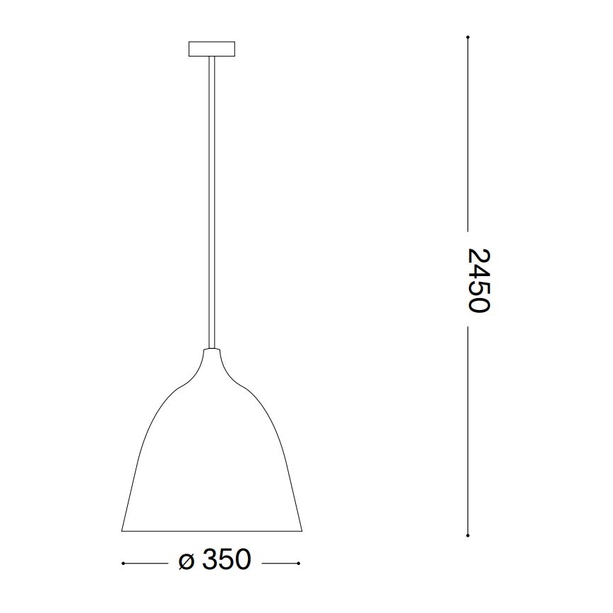 Ideal Lux - Chandelier on a string HAUNT 1xE27/60W/230V d. 35 cm beige