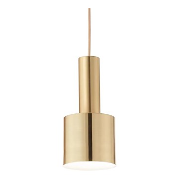 Ideal Lux - Chandelier on a string HOLLY 1xE27/60W/230V d. 12 cm brass