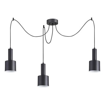Ideal Lux - Chandelier on a string HOLLY 3xE27/60W/230V spider black