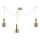 Ideal Lux - Chandelier on a string HOLLY 3xE27/60W/230V spider brass