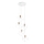 Ideal Lux - Chandelier on a string ICE 5xE27/60W/230V d. 50 cm white