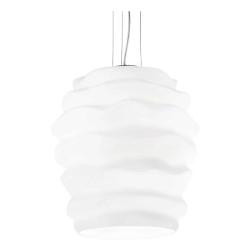 Ideal Lux - Chandelier on a string KARMA 1xE27/60W/230V d. 38 cm white