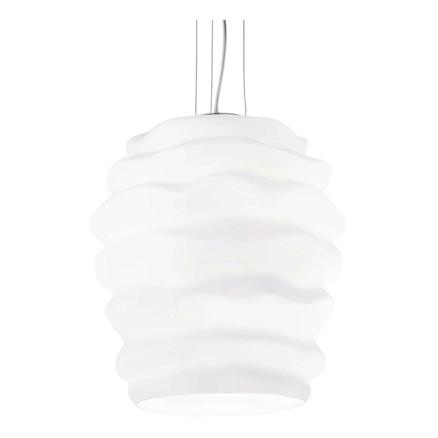 Ideal Lux - Chandelier on a string KARMA 1xE27/60W/230V d. 38 cm white