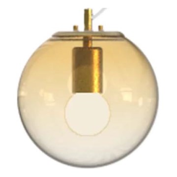 Ideal Lux - Chandelier on a string MAPA 1xE27/42W/230V d. 20 cm gold/smoky