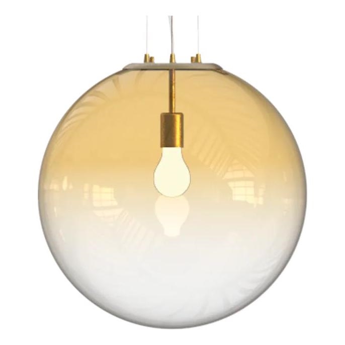 Ideal Lux - Chandelier on a string MAPA 1xE27/42W/230V d. 50 cm gold/smoky