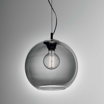Ideal Lux - Chandelier on a string NEMO 1xE27/42W/230V d. 30 cm smoky